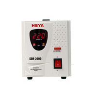 Régulateur de tension automatique de type relais numérique 2KVA pour usage domestique / stabilisateur SVC, puissance nominale 80% / 100%