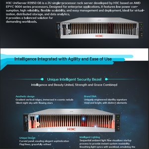 Serveur de haute qualité H3C UniServer R3950 G6 Rack 2U avec processeur AMD EPYC 9004 Series à socket unique en stock - Product Image 1