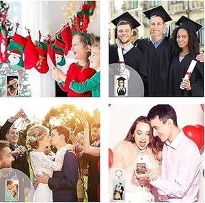Hot Selling Custom Shape Picture Photo Holder Keychain DIY Clear Plastic Acrylic Blank Photo Frame <b>Key</b> Chain Pendant - Product Image 6