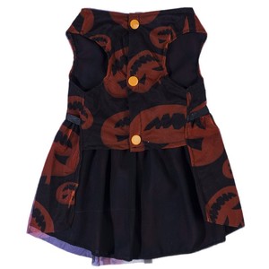 Costume d'Halloween pour animaux de compagnie, robe à imprimé citrouille pour chats, petite taille, en polyester, design mignon - Product Image 4