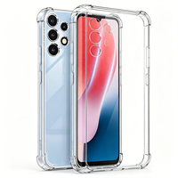 Étui de protection antichoc 3-en-1 en verre trempé et TPU de haute qualité pour A13 4G Plus, avec coussin d'air et design transparent
