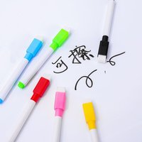 Marqueur de stylo de tableau blanc de couleur noire moins cher avec plumeau