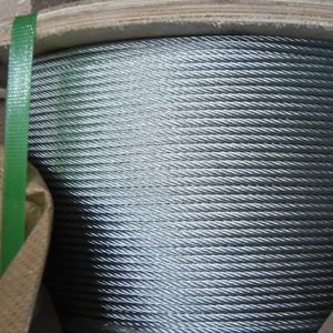 Cuerda de alambre de acero galvanizado 6*37 + FC 8mm 10mm 12mm para eslingas de elevación de cuerda de alambre de grúa <span class=keywords><strong>torre</strong></span> - Product Image 4