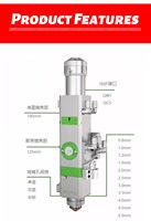 Outil d'alignement de tête de découpe laser à fibre pour BOCHU BM110/BM111/BM114, 1064 nm, puissance 1-30 kW, longue durée de vie