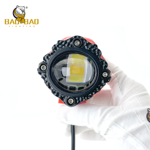 BB2611 12V 24V voiture moto projecteur blanc jaune LED brouillard conduite lumière avec diable yeux Moto éclairage pièces - Product Image 5