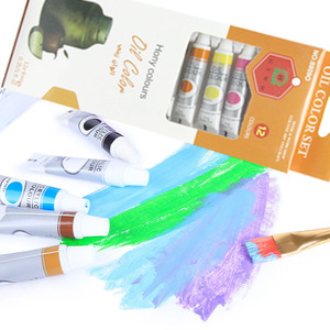 9 ml Gouache-Acryl-Ölfarben-Set, 12 Farben, Künstlerpigment, Aquarell-Set, handgemaltes Porträt-Skizzieren für Studenten - Product Image 3