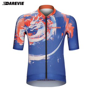 <span class=keywords><strong>Maillot</strong></span> de cyclisme Darevie Factory respirant anti-UV style dragon à manches courtes unisexe - Product Image 1
