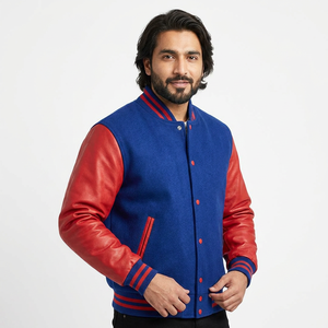 Veste varsity authentique en mélange de laine premium, manches en cuir, un incontournable pour les athlètes, les étudiants et les passionnés de mode - Product Image 1