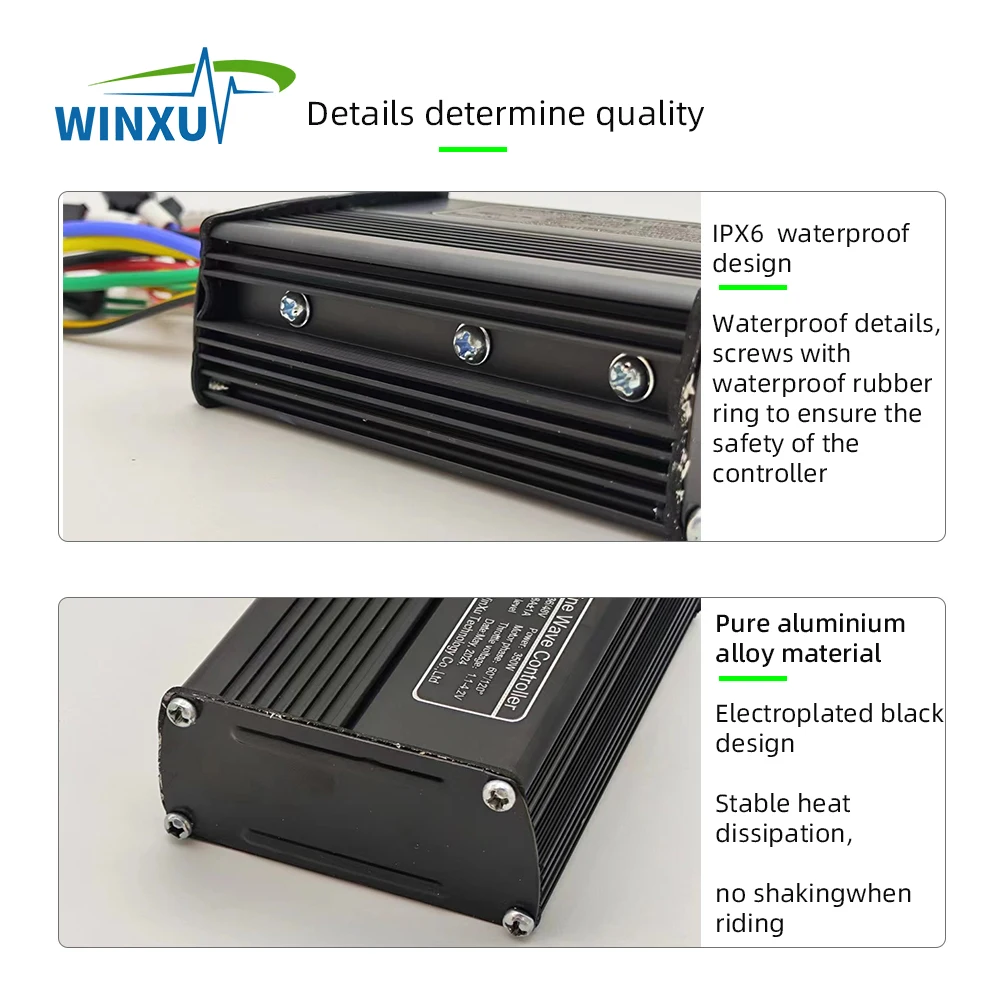 36V 48V 500W Brushless Motor Driver Controller for E-bikes