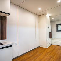 Casa Contenedor Prefabricada Expandible de Acero Ligero, Oficina Móvil, Cocina, Dormitorios, Edificio Solar, Vivienda Impermeable