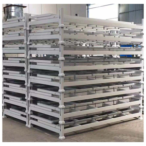 אבקת מצופה אחסון קריסה מתכת תעשייתי ערמה גלילה בד מגלגל מתלה - Product Image 4