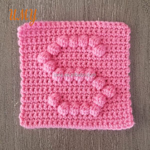 Set di lettere Montessori quadrate afgane Bobble personalizzate giocattoli decorazione alfabeti all'uncinetto - Product Image 3