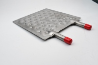 Évaporateur de plaque de fossette d'acier inoxydable utilisé dans la plaque froide liquide de zone de machine industrielle