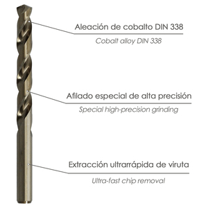 Punta cilindrica Wolfpack Cobalt HSS da 5,50 mm. - Product Image 5
