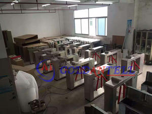 एप्लिकेशन कोड स्कैनर नियंत्रित रोटरी ड्रॉप प्रकार तीन हाथ घूमने वाला दरवाज़ा/आरएफआईडी तिपाई गेट मेट्रो के लिए रेस्तरां प्रविष्टि - Product Image 5