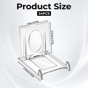 Soporte de exhibición deslizante transparente de plástico para tarjetas deportivas y de juego, tipo mini caballete. - Product Image 6