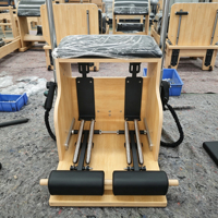 Matériel de studio Pilates : Ensemble complet 5 pièces réglable avec Maple Ladder Barrel, Correcteur de colonne vertébrale, Reformer, Cadillac et Wunda Chair