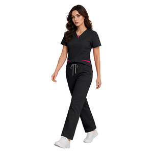Conjuntos de Uniformes Médicos Personalizados 42337; Ropa de Maternidad, Uniformes Médicos, Blusas a Rayas para Mujer, Traje Médico - Product Image 1