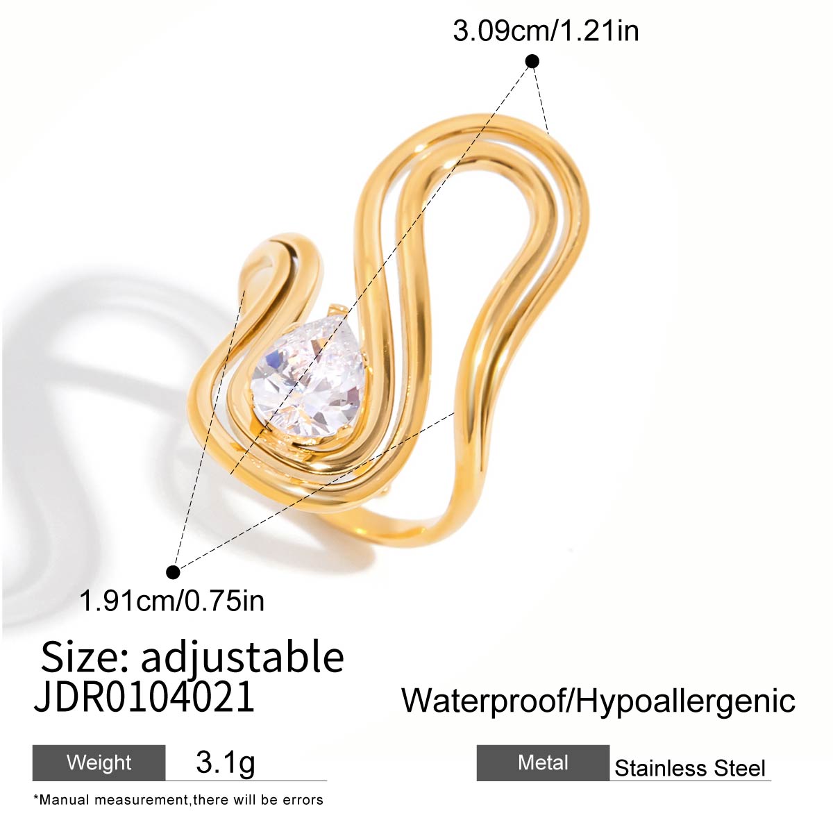 18k Gold JDR0104021