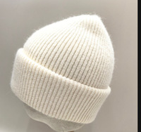 Bonnet en laine pure tricoté de luxe, doux et 100 % laine, pour femme, coupe ajustée très élastique, tendance automne-hiver, vente en gros d'usine