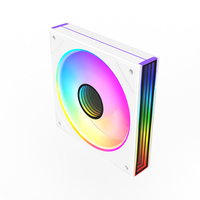 Ventilateur de boîtier PC ARGB 5V à refroidissement silencieux avec contrôle PWM Modes d'éclairage personnalisables à haut débit d'air pour les plates-formes de jeu professionnelles