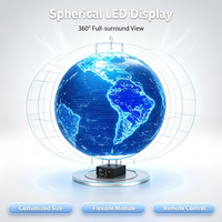Pantalla LED Flexible Personalizada P5 con Cabina de Fotos 360 y Señalización Digital con Video Esférico para Exposiciones