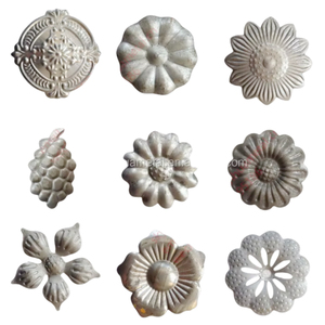 Flores de hierro forjado fundido para barandilla, puerta, puertas, elementos ornamentales de acero - Product Image 1