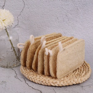 Zenidoo Natural Double-Layer Thickened Loofah Scrubber Slices Rectangle Fashion-Style Dishwashing and Pot Cleaning Product - Product Image 4