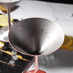 <span class=keywords><strong>Verre</strong></span> à cocktail <span class=keywords><strong>Martini</strong></span> coloré personnalisé avec logo, 240 ml (8 oz), en acier inoxydable 304, durable, sur pied, type Gabalot, pour desserts, bars et fêtes - Product Image 6