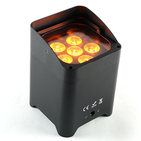 Focos LED RGBWA UV Inalámbricos con Control por Aplicación/Dmx512, Batería Recargable, IP33, Precio Económico, para DJ, Bodas, Conciertos, Iluminación de Escenarios