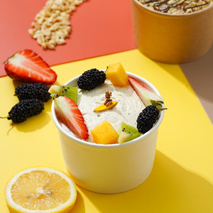 Papel para Helados <span class=keywords><strong>2021</strong></span>, Listo para Enviar, Logotipo Personalizado Impreso, Adhesivo Personalizado, Vaso de Papel para Helados de 6oz y 16oz - Product Image 5