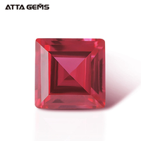 Prix des pierres de 1 carat, coupe trillion, rouge sang de pigeon, acheteurs, pierres de rubis synthétiques en corindon