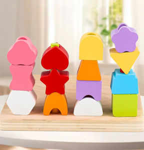 Jouets d'empilage et de correspondance des couleurs pour enfants EDULAND, jouets à lacets, jouets pour développer la motricité fine, jouets éducatifs pour l'apprentissage précoce - Product Image 4