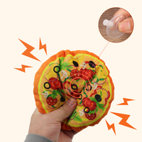 Nouveau design forme de nourriture chien jouet en peluche drôle grinçant interactif dents nettoyage chien jouet