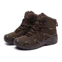 Bottes tactiques montantes Elkland personnalisées pour hommes – Imperméables, en nubuck synthétique respirant, confortables, antidérapantes et légères pour l'extérieur