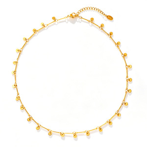 Collar <span class=keywords><strong>de</strong></span> Borlas Redondas Vibrantes para Vacaciones <span class=keywords><strong>de</strong></span> <span class=keywords><strong>Verano</strong></span>, Resistente al Agua, Chapado en Oro <span class=keywords><strong>de</strong></span> 18K, Cadenas Resistentes al Deslustre, Cumple con las Normas EU Reach y US CPSIA - Product Image 5