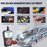 Analyseur de pannes du système ECU, scanner OBD2 de moteur KONNWEI KW310 pour toutes les voitures