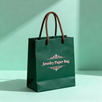 Sac à bijoux en velours écologique avec logo imprimé sur mesure en gros, sac en papier pour bijoux