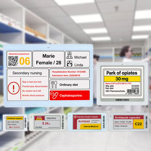 E Ink Asset Tag For Medical Equipment Tracking, Durable & Low Maintenance Hospital Bed Door <b>Sign</b> <b>Sign</b> Pharmacy E-Ink Label - Product Image 1