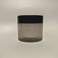Luxueux pot cosmétique en PET personnalisable pot en plastique de 100ml avec bouchon noir pour crème Lotion 30G 60G 100G 150G capacités