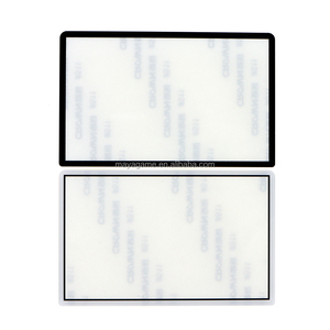 Cadre d'écran supérieur noir et blanc avec couvercle d'objectif pour New 3DS, en plastique et verre, pour écran supérieur, panneau de protection et façade - Product Image 1