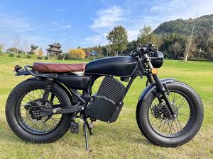 Motocicleta Retro de Alta Calidad de 2000W/3000W, Motocicleta de Carreras de 72V para Adultos, Bicicleta Eléctrica Retro de Alta Velocidad - Product Image 3