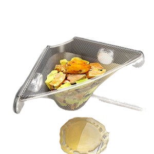 Kitchen Sink Strainer Folding Mesh Drain Basket For Vegetable Food Waste Dishwashing Basin Wall Mounted - Product Image 5