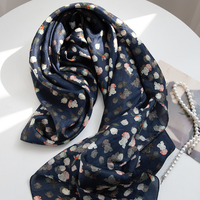 Écharpes et hijabs imprimés en soie pure 100% de qualité supérieure, tissu froissé, crêpe georgette, yoryu, légers et plissés