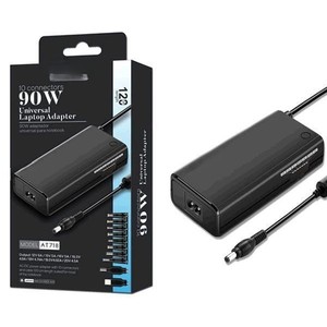 Caricabatterie - caricatore manuale da 90W, 10 connettori, cavo da 1,2m, ideale per vari portatili e dispositivi elettronici. - Product Image 1