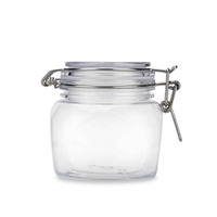 Pot en plastique transparent pour conserver du miel, pot de 380g, livraison gratuite, vente en gros, pour animaux domestiques