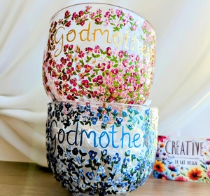 Set <span class=keywords><strong>de</strong></span> regalo corporativo personalizado con nombres, pintado a mano, texto disponible, nombre personalizado, flor <span class=keywords><strong>de</strong></span> nacimiento, taza <span class=keywords><strong>de</strong></span> vidrio personalizada, regalo <span class=keywords><strong>de</strong></span> cumpleaños <span class=keywords><strong>de</strong></span> madreselva - Product Image 3