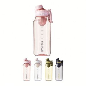 Custom Water <b>Bottle</b> Large Capacity 1000ml Gym Sports Plastic Water <b>Flask</b> with Tea Strainer - Product Image 1