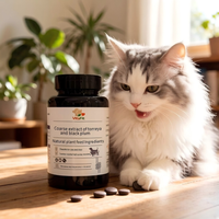 Suplemen Hewan Peliharaan Alami VitaFit untuk Kucing dengan Tablet Ekstrak Mentah Prunus Mume - Mendukung Kekebalan Tubuh, Kesehatan Kulit & Bulu, Tinggi Protein