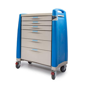 MK-P16 Ziekenhuis Medische Crash Winkelwagen Drug Levering Blauw Geneeskunde <span class=keywords><strong>Trolley</strong></span> - Product Image 2